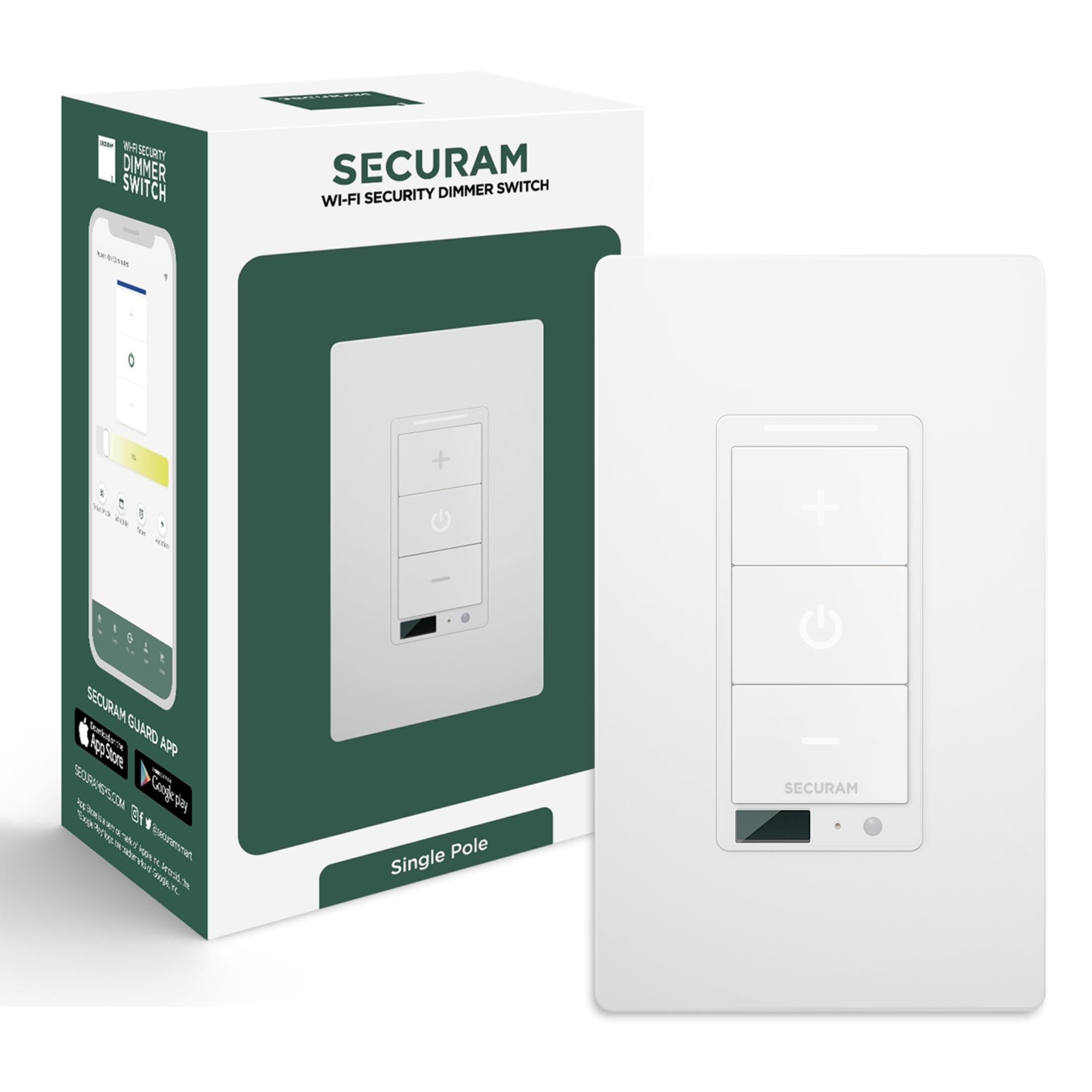 SECURAM Wi-Fi Security Dimmer Switch