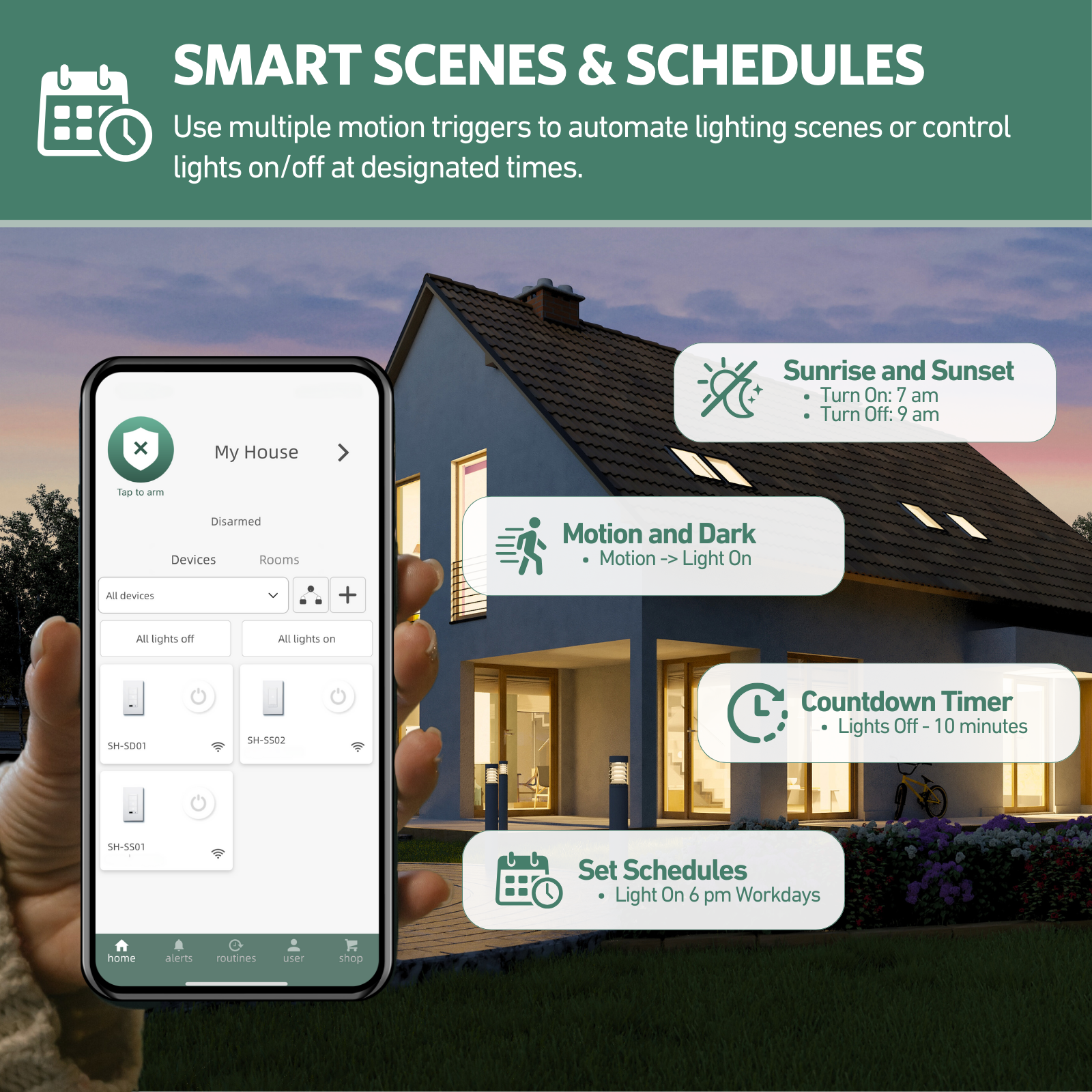 SECURAM Wi-Fi Security Dimmer Switch