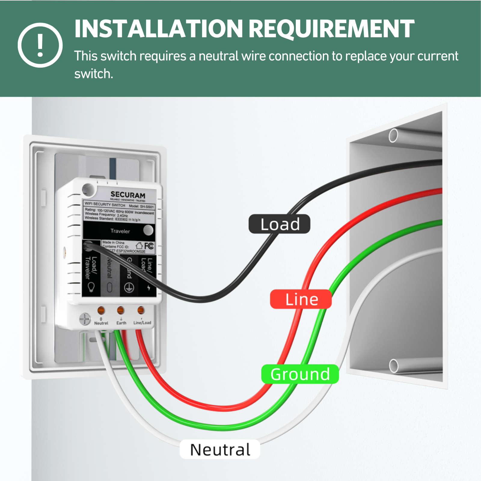 SECURAM Wi-Fi Security Switch