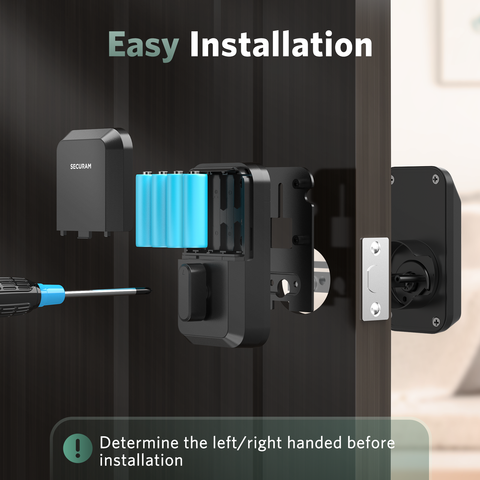 SECURAM EOS Non Wi-Fi Fingerprint Deadbolt