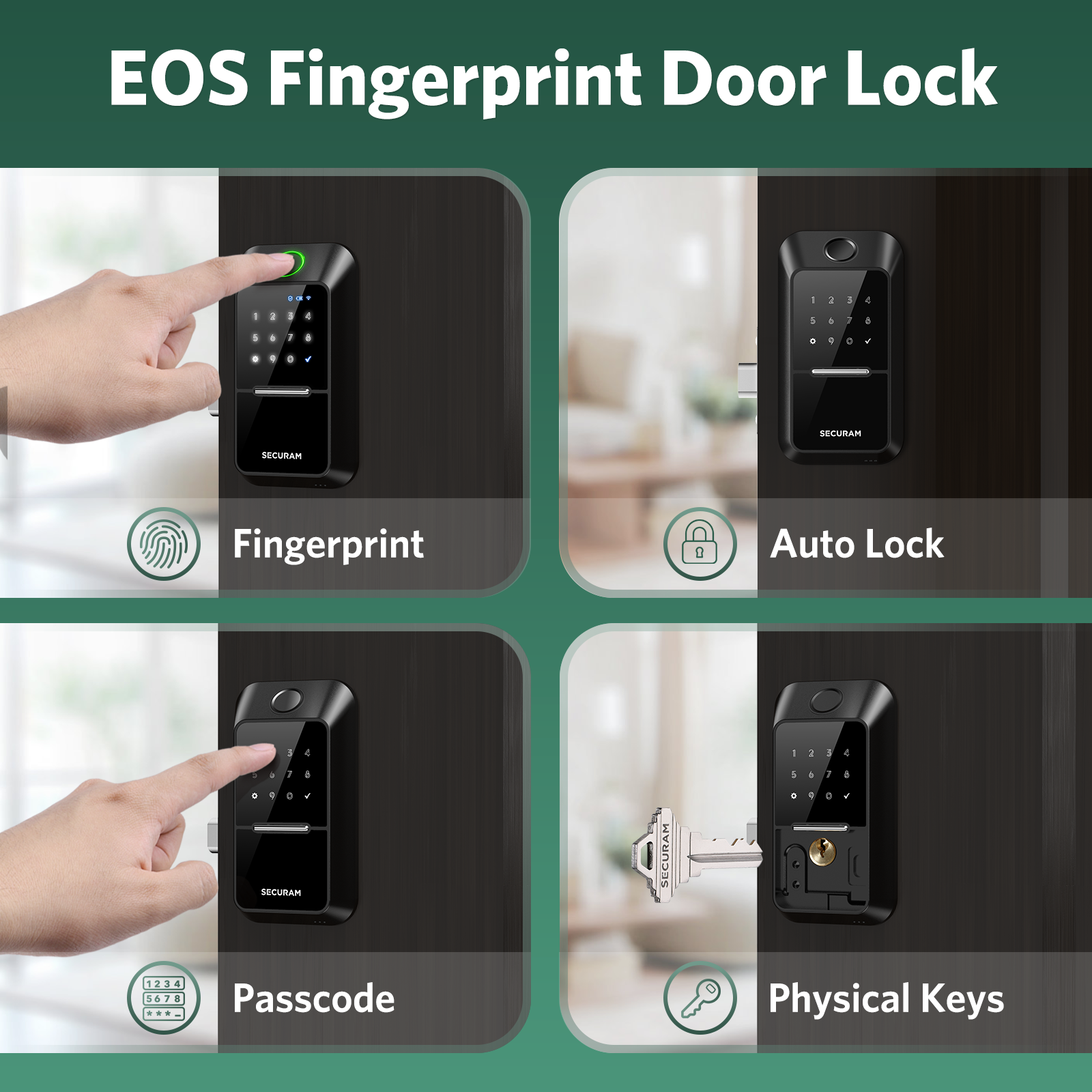 EOS Non Wi-Fi Fingerprint Deadbolt