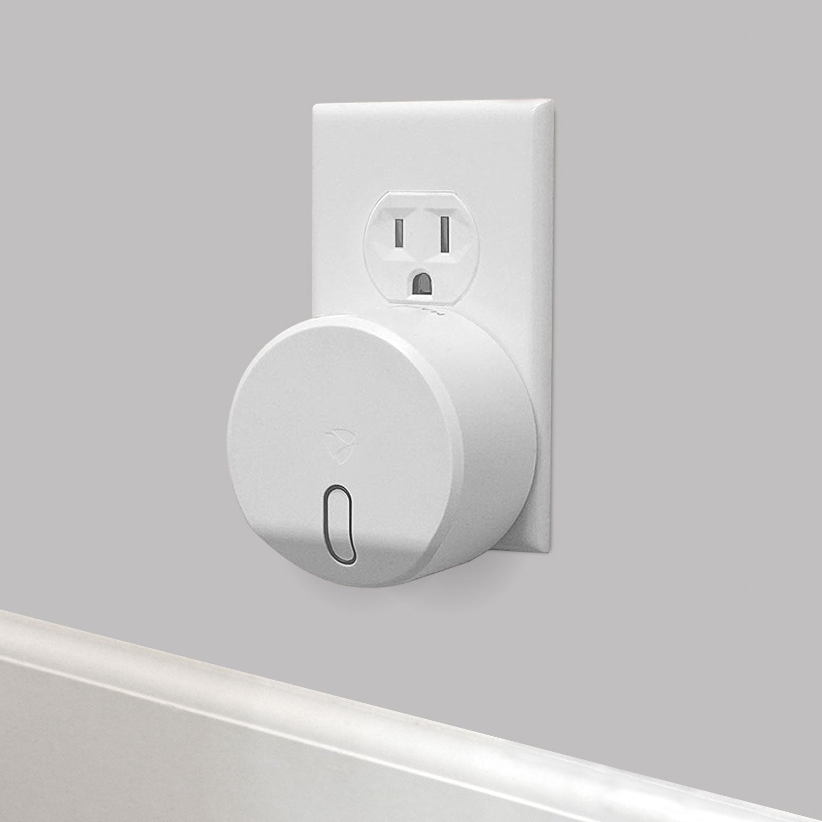 A SECURAM Smart Hub with a light switch on it.