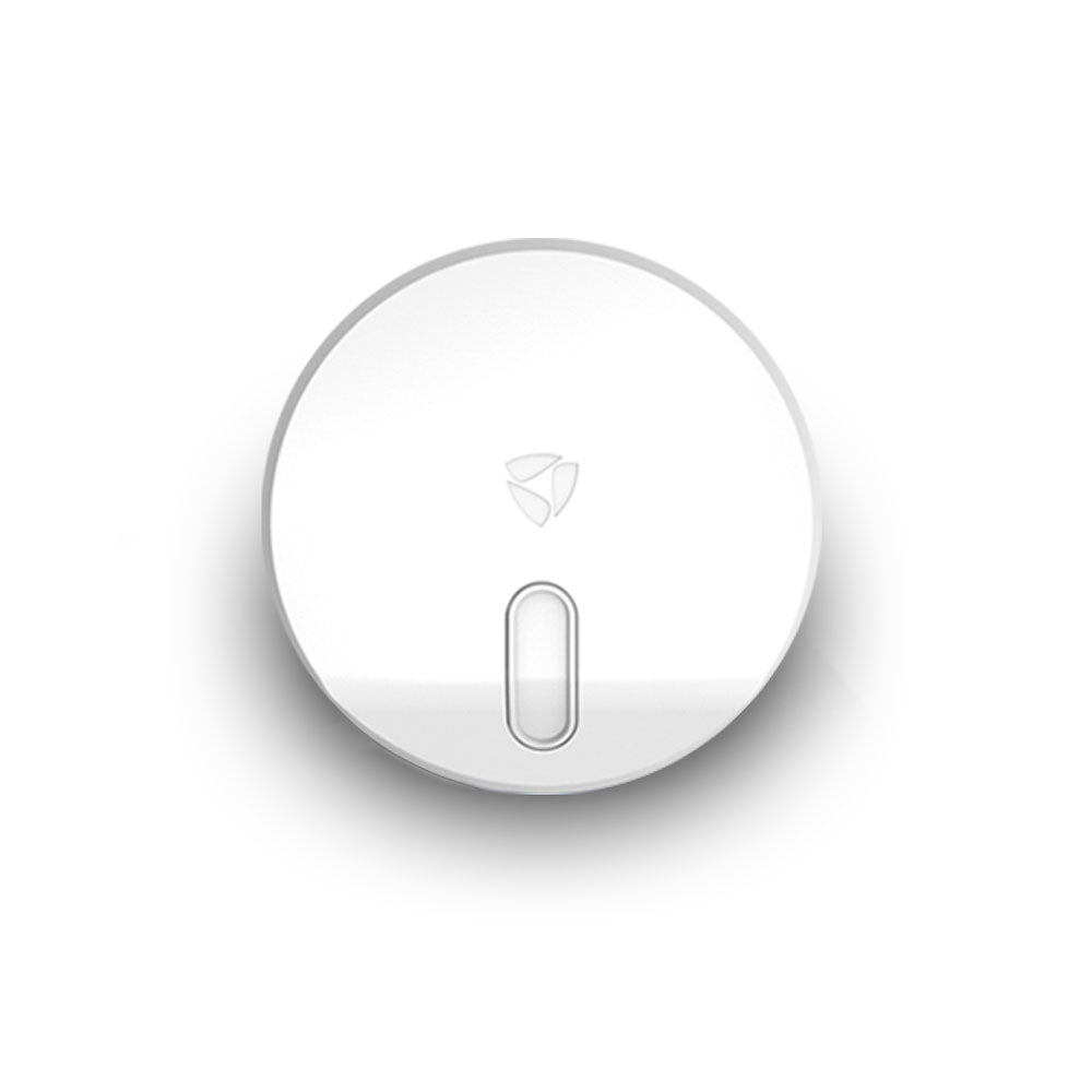 A SECURAM Smart Hub button on a white surface.