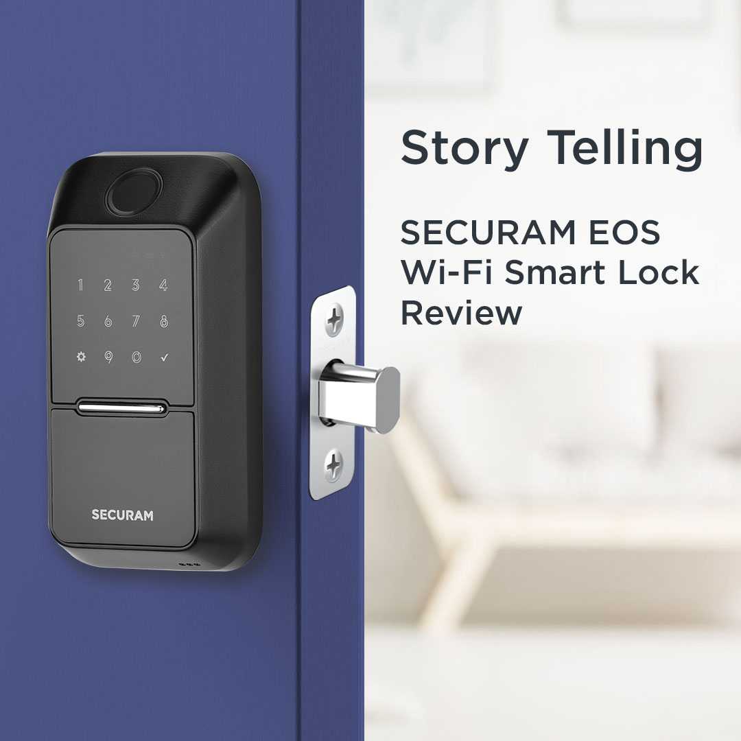 SECURAM EOS - wifi fingerprint smart door lock