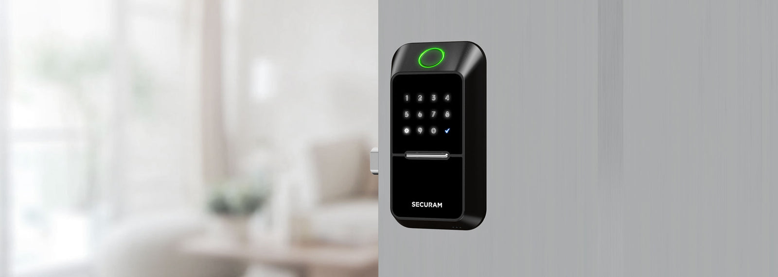SECURAM EOS Wi-Fi Door Lock - Black