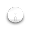 A SECURAM Smart Hub button on a white surface.